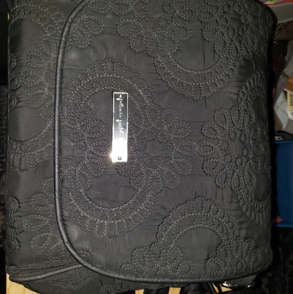 Petunia pickle bottom black quilted diaper bag